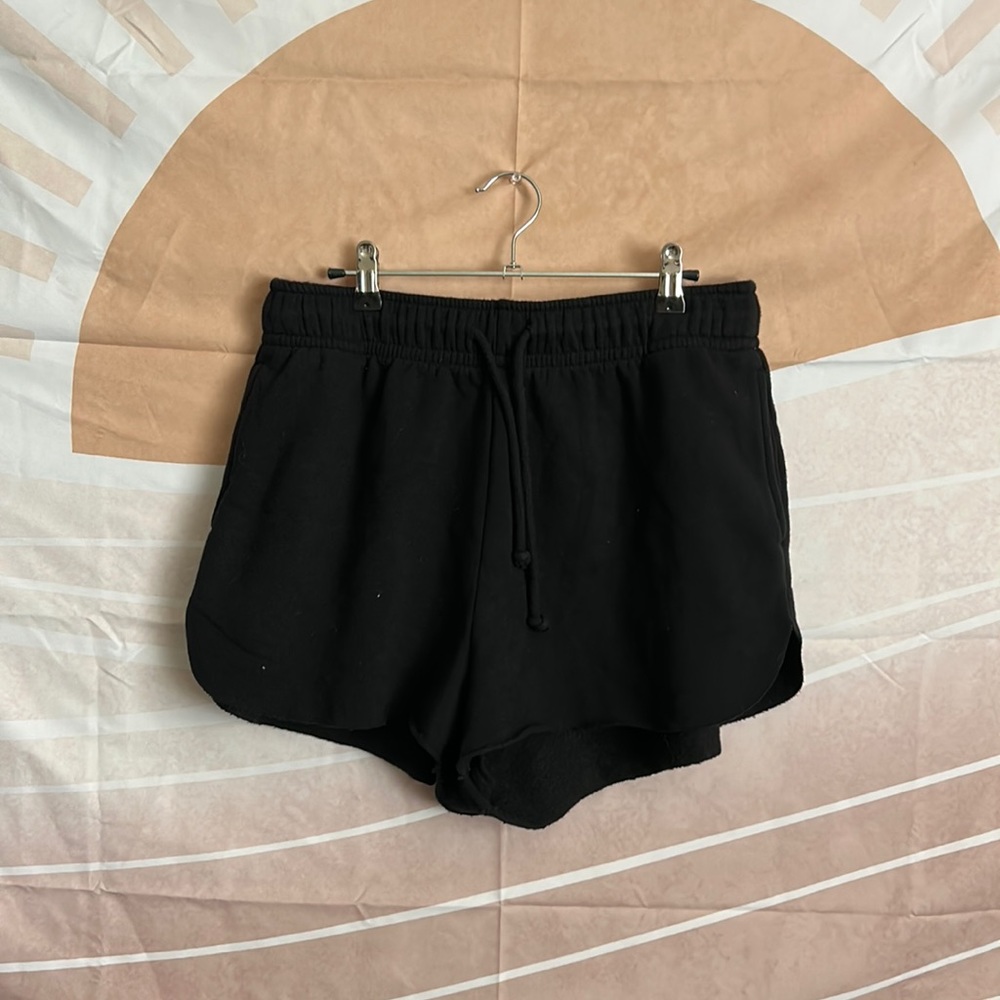 Black cloth shorts